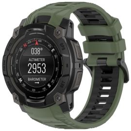 SPORTS Austauschbares Silikonarmband Garmin Instinct 3 50mm GREEN BLACK