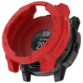 TPU HALF COVER Hülle für Garmin Instinct 3 AMOLED 50mm rot