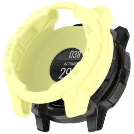 TPU HALF COVER Hülle für Garmin Instinct 3 AMOLED 50mm gelb