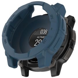 TPU HALF COVER Hülle für Garmin Instinct 3 AMOLED 50mm blau