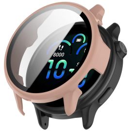 PC FULL COVER Kunststoffabdeckung mit Glas für Garmin Vivoactive 6 rosa
