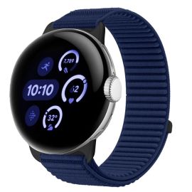 NYLON Wechselarmband für Google Pixel Watch / Pixel Watch 2 / Pixel Watch 3 41mm / Pixel Watch 4 41mm dunkelblau