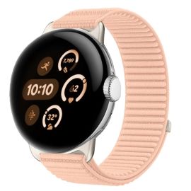NYLON Ersatzarmband für Google Pixel Watch / Pixel Watch 2 / Pixel Watch 3 41mm / Pixel Watch 4 41mm Hellrosa