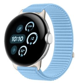 NYLON Ersatzarmband für Google Pixel Watch / Pixel Watch 2 / Pixel Watch 3 41mm / Pixel Watch 4 41mm hellblau