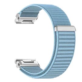 NYLON QUICK FIT Wechselarmband für Garmin - Breite 22mm hellblau
