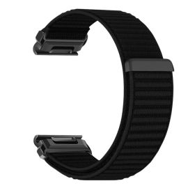 NYLON QUICK FIT Wechselarmband für Garmin - Breite 22mm schwarz