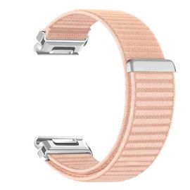 NYLON QUICK FIT Wechselarmband für Garmin - Breite 22mm hellrosa