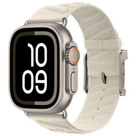 TWILL BAND Nylonarmband für Apple Watch 38 / 40 / 41 / Apple Watch 10 / 11 42mm STARLIGHT