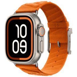 TWILL BAND Nylon Armband für Apple Watch 38 / 40 / 41 / Apple Watch 10 / 11 42mm orange