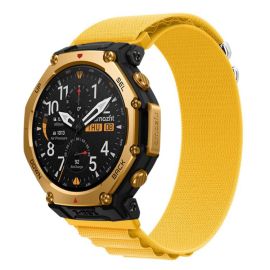 NYLON Ersatzarmband für Amazfit T-Rex 3 Pro 48mm gelb