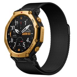 MILANESE Metallarmband für Amazfit T-Rex 3 Pro 48mm schwarz