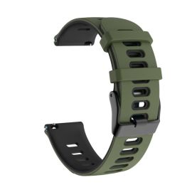 SPORTY Austauschbares Silikonarmband Amazfit T-Rex 3 Pro 48mm ARMY GREEN