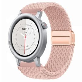 BRAIDED Nylon Armband für CMF Watch 3 Pro hellrosa