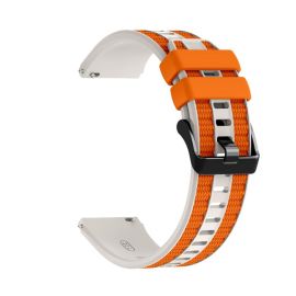 SPORTY Wechselbares Silikonarmband Huawei Watch Ultimate 2 orange-beige