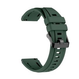 SILICONE Ersatzarmband für Huawei Watch Ultimate 2 dunkelgrün