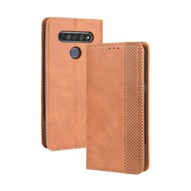 BUSINESS Wallet Case für LG K41s / K51s braun