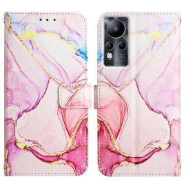 ART MARBLE Brieftaschenhülle Infinix Zero X Pro ROSE GOLD