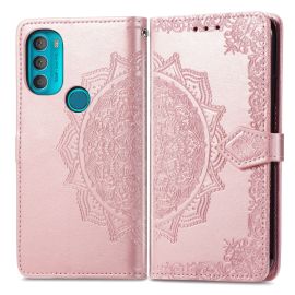 ART Wallet Cover Motorola Moto G71 5G ORNAMENT rosa
