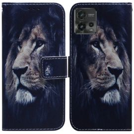 ART Brieftasche Abdeckung Motorola Moto G72 LION