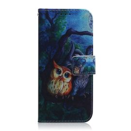 ART Motorola Moto G8 Power Lite OWL Wallet Cover