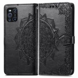 ART Wallet Cover Oppo Find X3 Pro 5G ORNAMENT schwarz