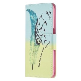 ART Wallet-Abdeckung Realme 8 5G FEATHER