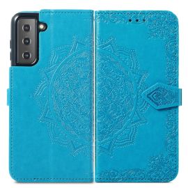 ART Wallet Cover Samsung Galaxy S22 5G ORNAMENT blau
