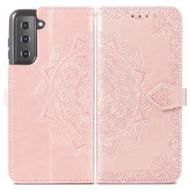 ART Wallet Cover Samsung Galaxy S22 5G ORNAMENT pink
