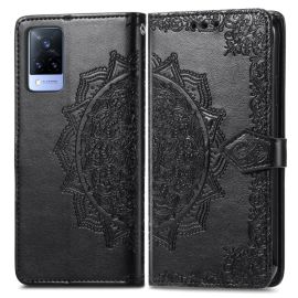 ART Wallet Cover Vivo V21 5G ORNAMENT schwarz