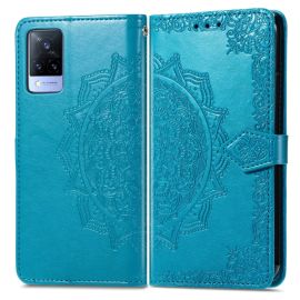 ART Wallet Cover Vivo V21 5G ORNAMENT blau