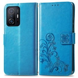 ART Wallet Cover Xiaomi 11T / 11T Pro FLOWERS blau