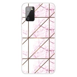 ART Silikonhülle Samsung Galaxy A02s PINK MARBLE