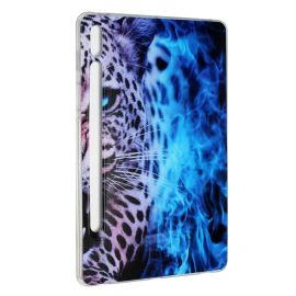 ART Silikonhülle Samsung Galaxy Tab S8+ / S7+ / S7 FE BLUE LEOPARD