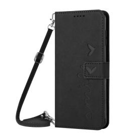 ART SMILE Brieftaschenhülle mit Kordel Motorola Moto E22s schwarz