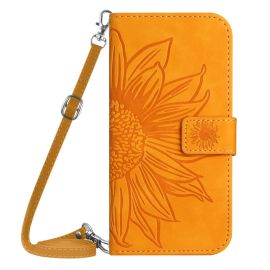 ART SUN FLOWER Brieftasche mit Trageriemen Motorola Moto E22s gelb
