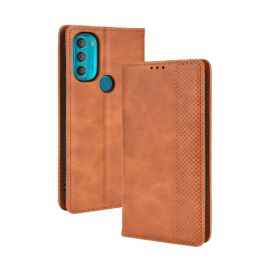BUSINESS Brieftaschenhülle für Motorola Moto G71 5G braun