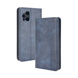 BUSINESS Wallet Cover für Oppo Find X3 Pro 5G blau