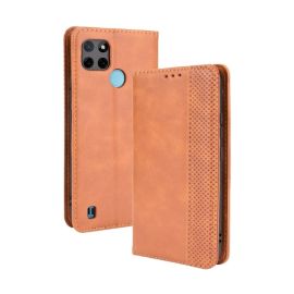 BUSINESS Wallet Cover für Realme C21Y / C25Y braun