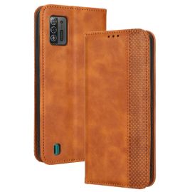BUSINESS Wallet Cover für ZTE Blade A52 Lite braun
