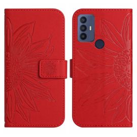 ART SUN FLOWER Geldbörse mit Trageriemen TCL 30 SE rot