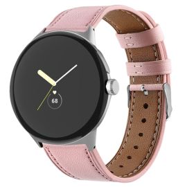 LEATHER Lederarmband für Google Pixel Watch / Pixel Watch 2 / Pixel Watch 3 41mm / Pixel Watch 4 41mm rosa