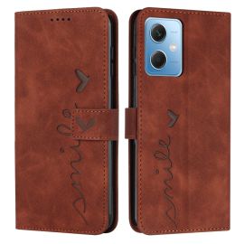 ART SMILE Brieftaschenhülle mit Kordel Xiaomi Redmi Note 12 5G braun