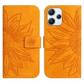 ART SUN FLOWER Brieftaschenetui mit Riemen Xiaomi Redmi 12 gelb