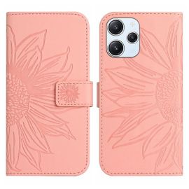 ART SUN FLOWER Brieftaschenetui mit Riemen Xiaomi Redmi 12 hellrosa