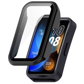 PC FULL COVER Kunststoffabdeckung mit Glas für Huawei Band 8 / 9 schwarz