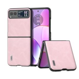 ABEEL LEATHER Hülle für Motorola Razr 40 rosa
