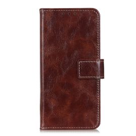 RETRO Brieftaschenhülle Motorola Moto G54 5G / G54 5G Power Edition braun