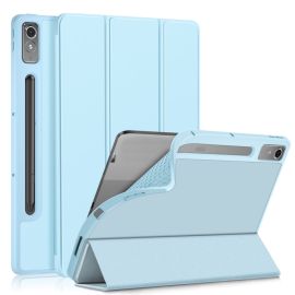 LEATHER Flip Cover für Lenovo Tab P12 Hellblau