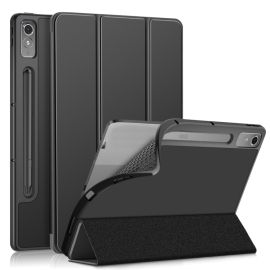LEATHER Flip Cover für Lenovo Tab P12 schwarz