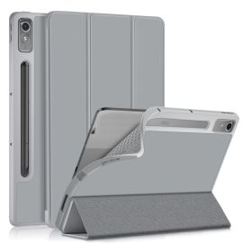 LEATHER Flip-Cover für Lenovo Tab P12 grau